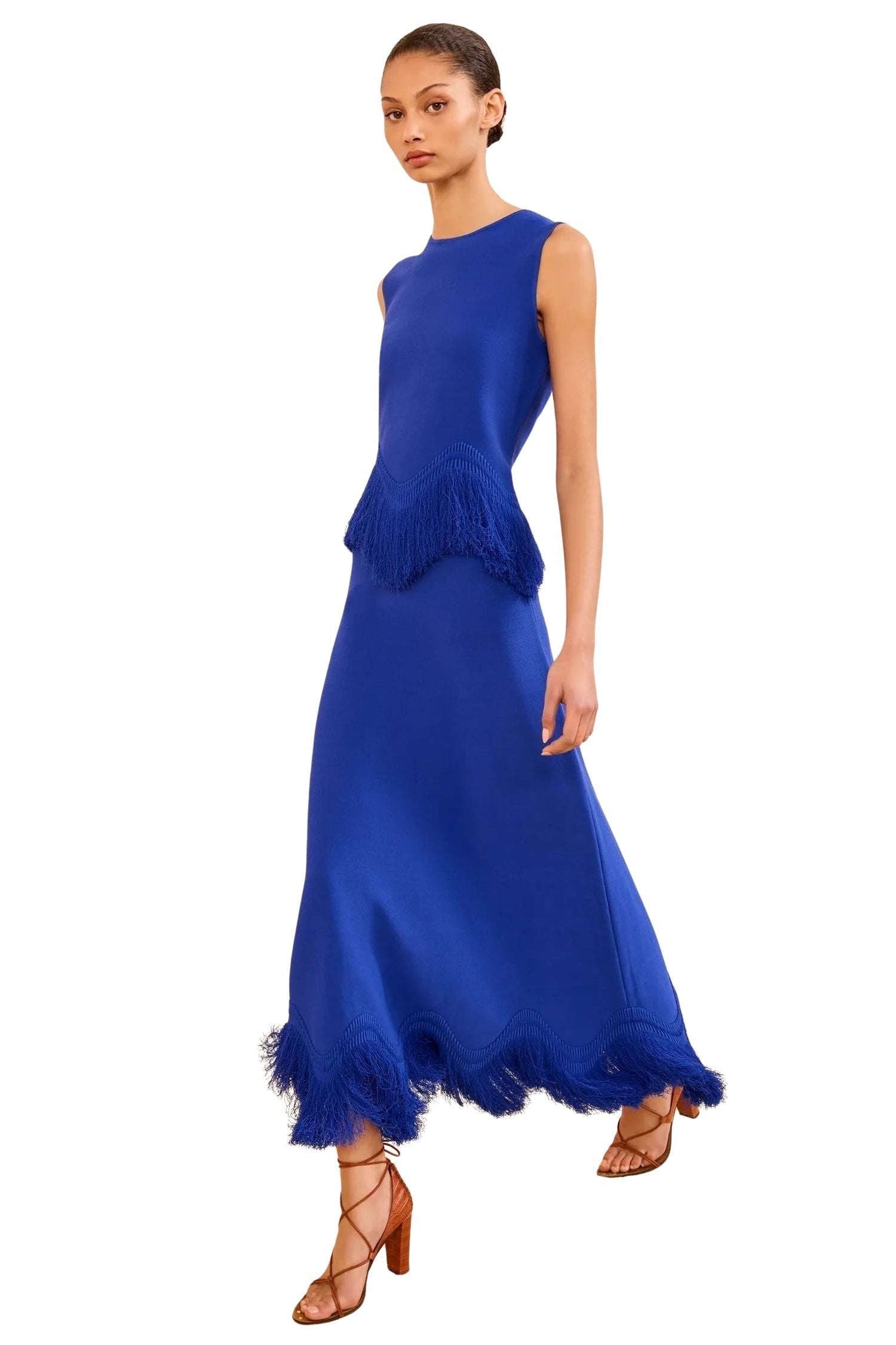Paulina Knit Skirt with Fringe
