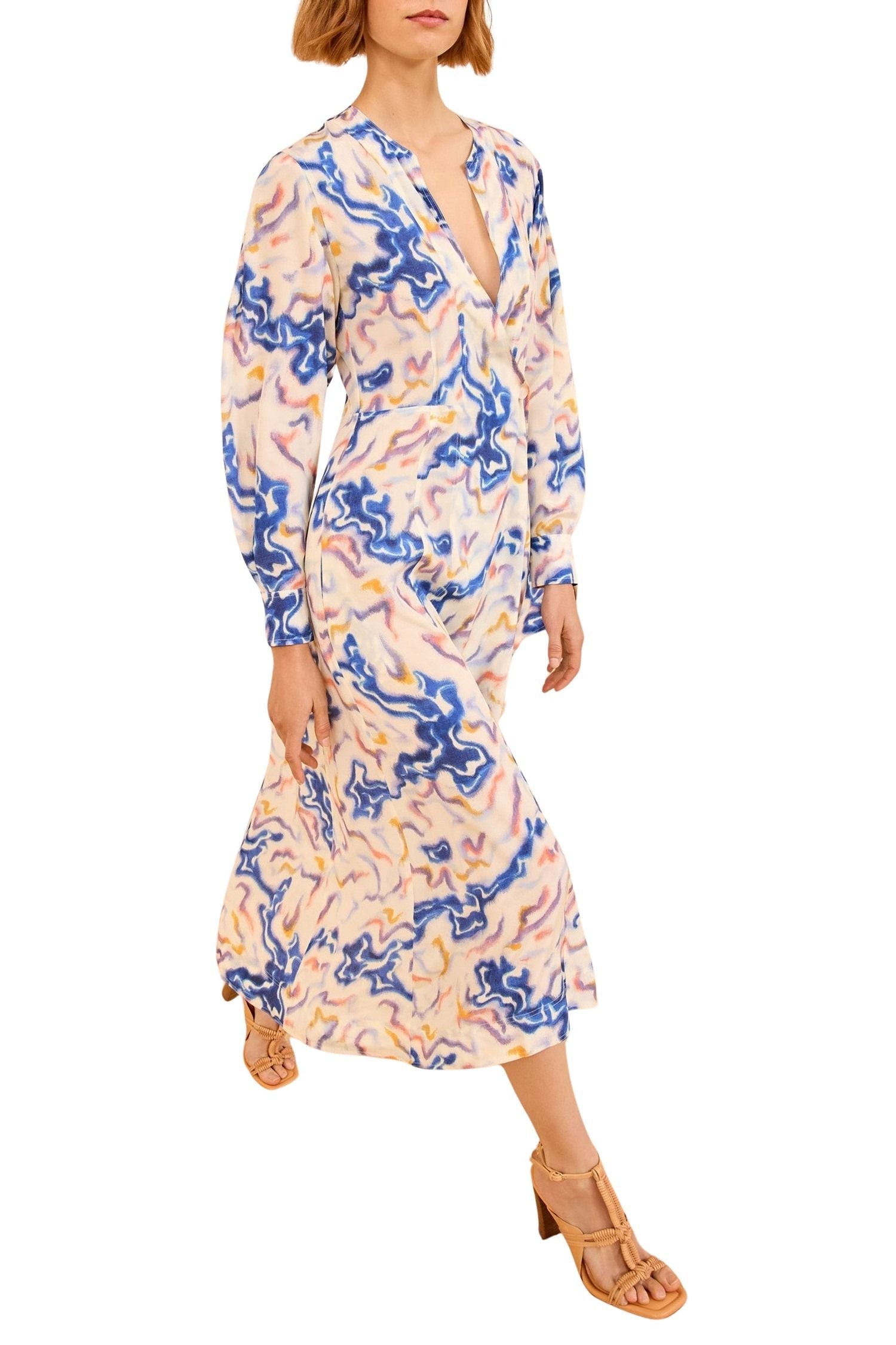 Adalyn LS Silk Dress