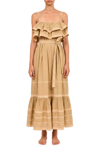 Lucian Waist Tie Long Dress