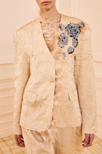 Otto Satin Jacket with Embroidery