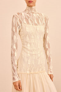 Robe Sybil à manches longues et taille basse - Cowrie