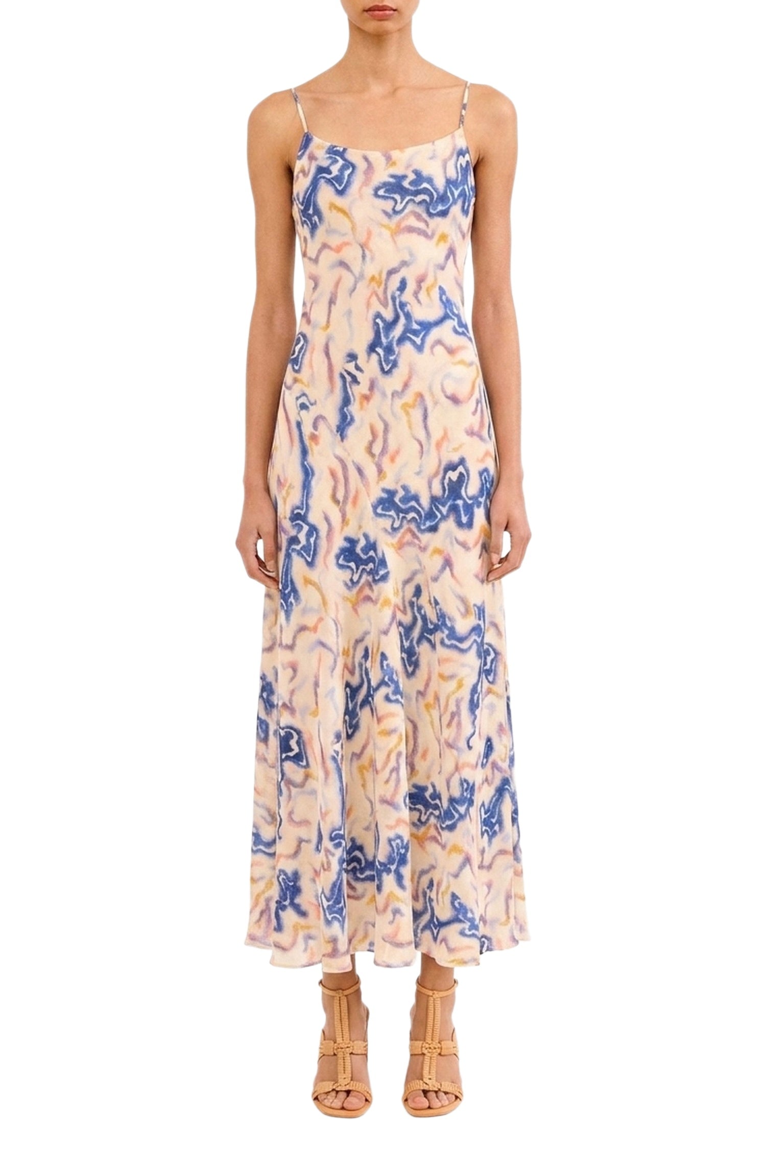 Thais Bias Silk Dress