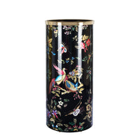 Coromandel umbrella stand - Black & White