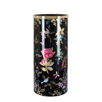 Coromandel umbrella stand - Black & White