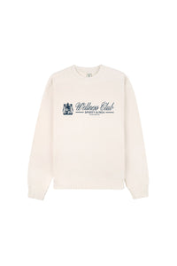 Sweatshirt imprimé à col rond - Cream