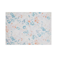 Taie d'oreiller Louise en satin de coton - Turquoise & Orange
