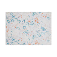 Taie d'oreiller Louise en voile de coton - Turquoise, Orange & Beige