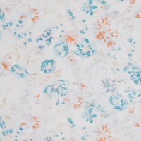 Housse de couette Louise en satin de coton - Turquoise & Orange