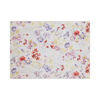 Taie d'oreiller Louise en voile de coton - Violet, Rouge & Jaune