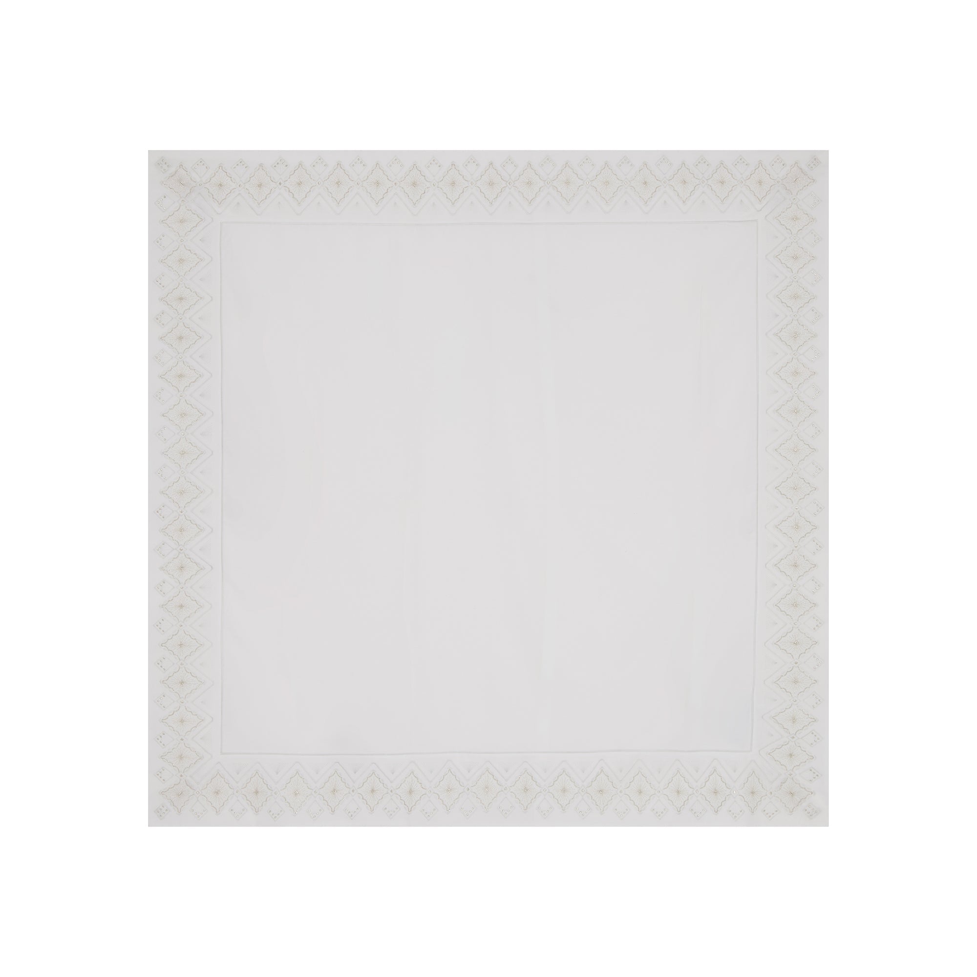 Taie d'oreiller Bohème en voile de coton - Gris & Argent