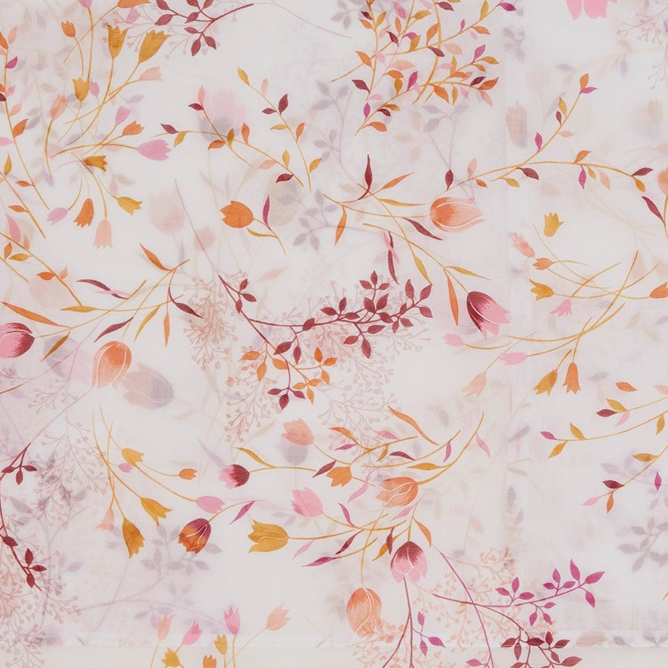 Parure de lit Equinoxe en voile de coton - Ocre, Orange, Rouge & Rose