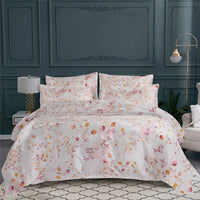 Parure de lit Equinoxe en voile de coton - Ocre, Orange, Rouge & Rose