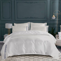 Nereides pillowcase, cotton satin - Lavender Blue