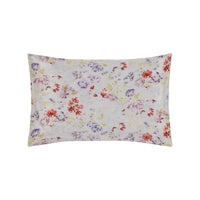 Taie d'oreiller Louise en voile de coton - Violet, Rouge & Jaune