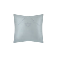 Taie d'oreiller Oxford en satin de coton - Blanc & Bleu