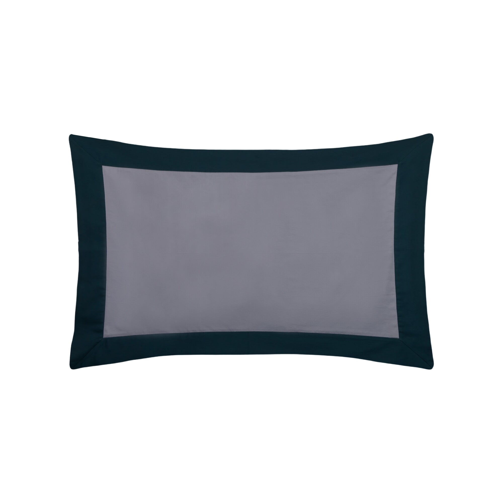 Parure de lit Daphnée en satin de coton - Bleu Lavande, Emeraude & Gris Souris