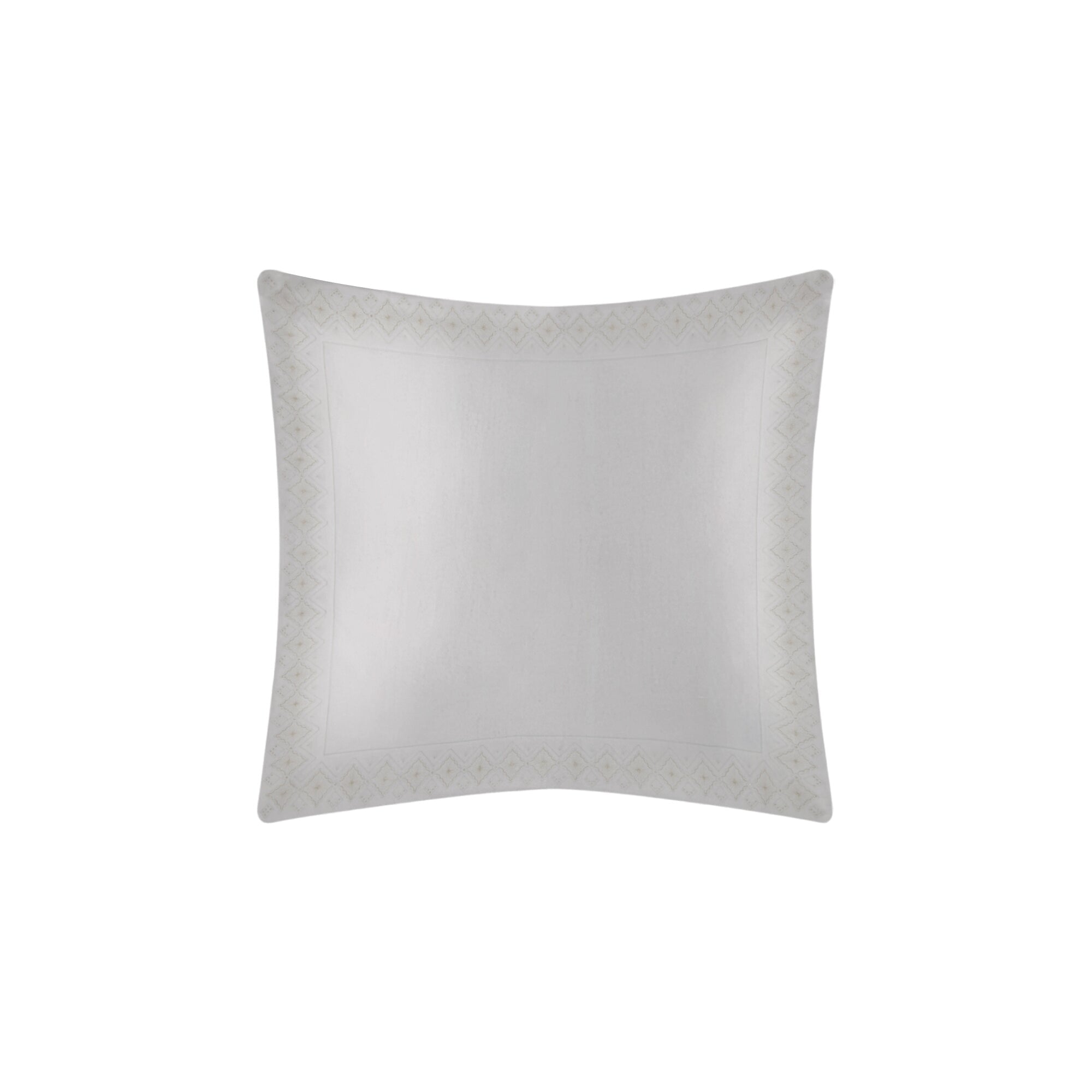 Taie d'oreiller Bohème en voile de coton - Gris & Argent