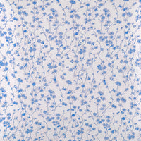 Housse de couette Fleurettes en percale de coton - Bleu