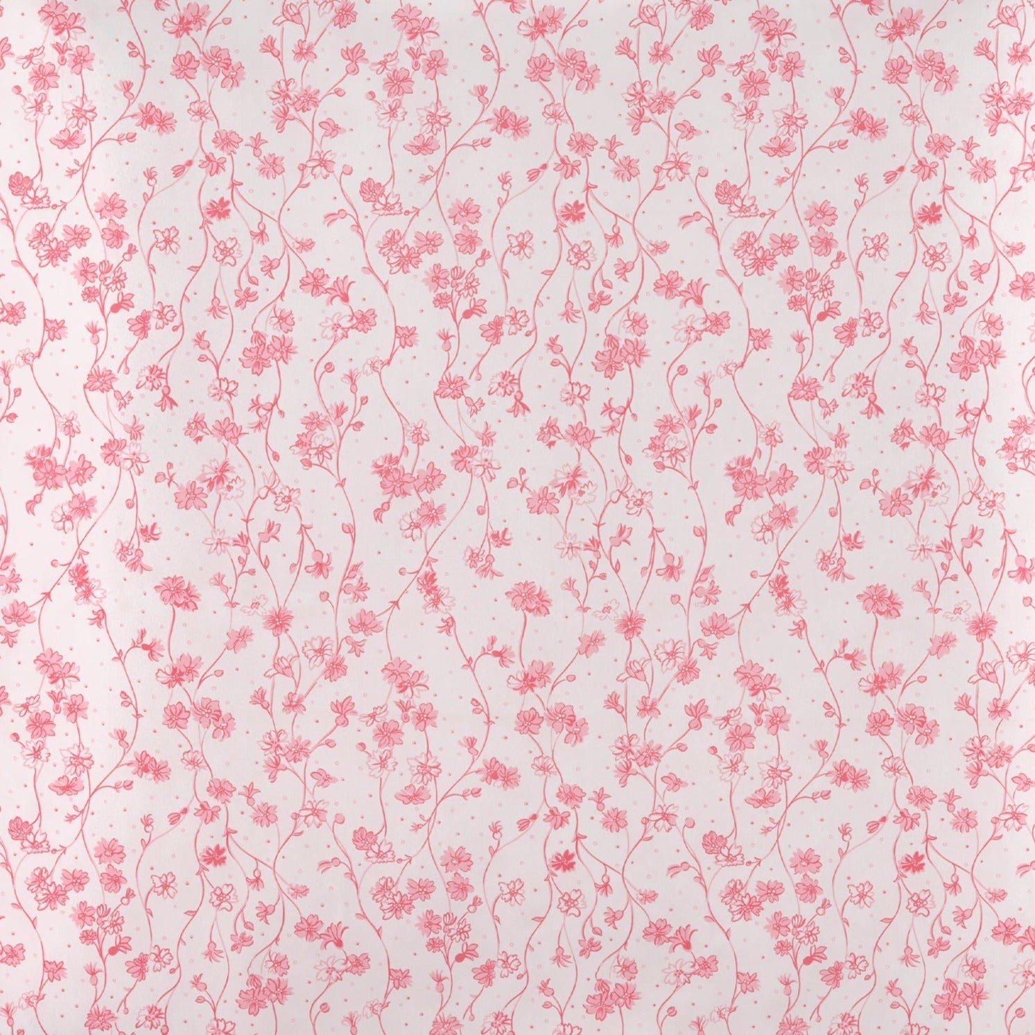 Housse de couette Fleurettes en percale de coton - Rose