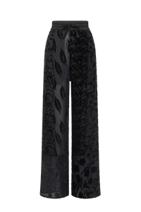 Regenerated Raso Silk Scarves Drawstring - Noir