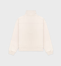 Upper East Side Quarter Zip - Cream & Chocolate
