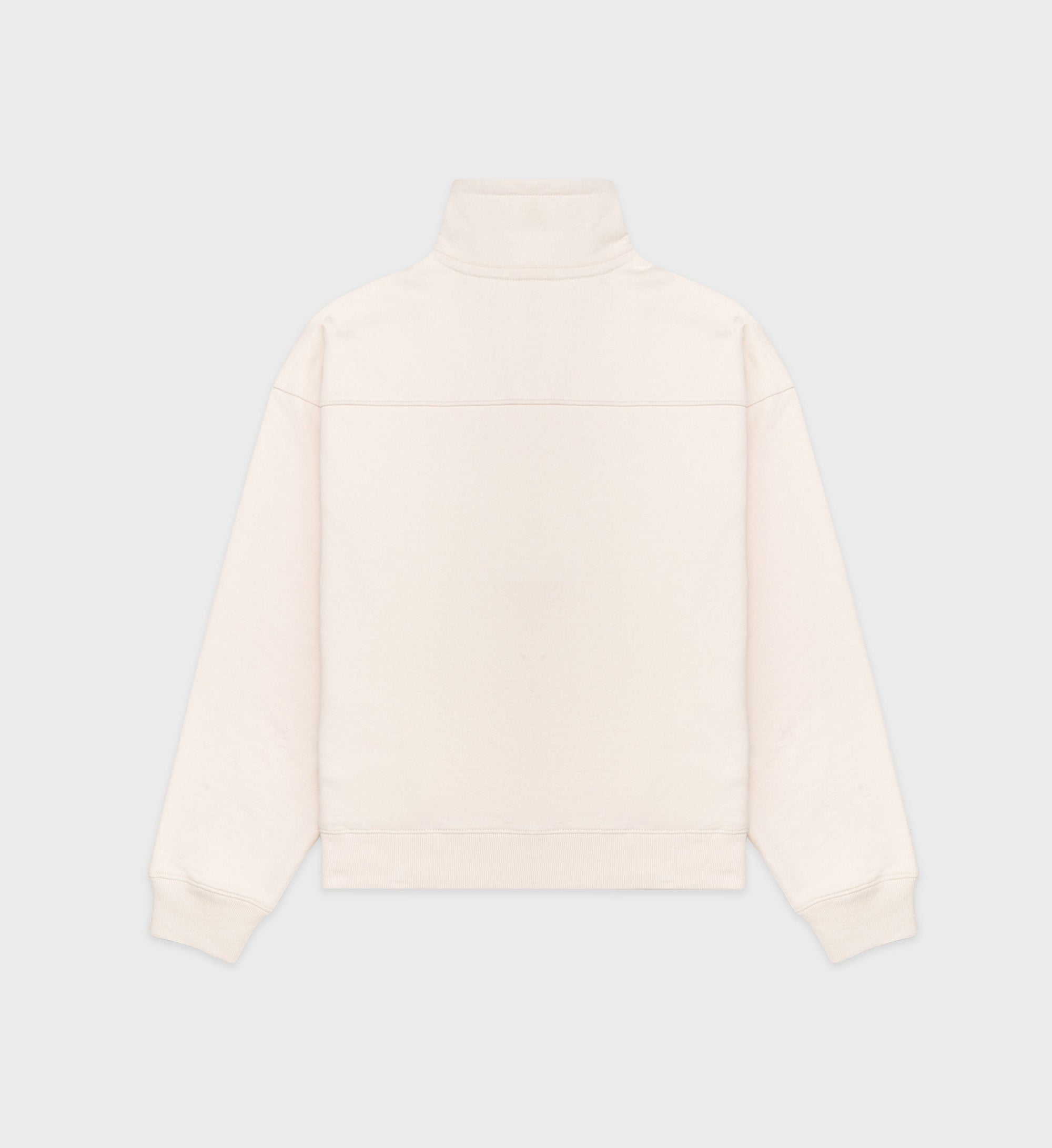 Upper East Side Quarter Zip - Cream & Chocolate