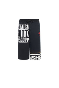 Short en coton Upcyclé unisex - Black
