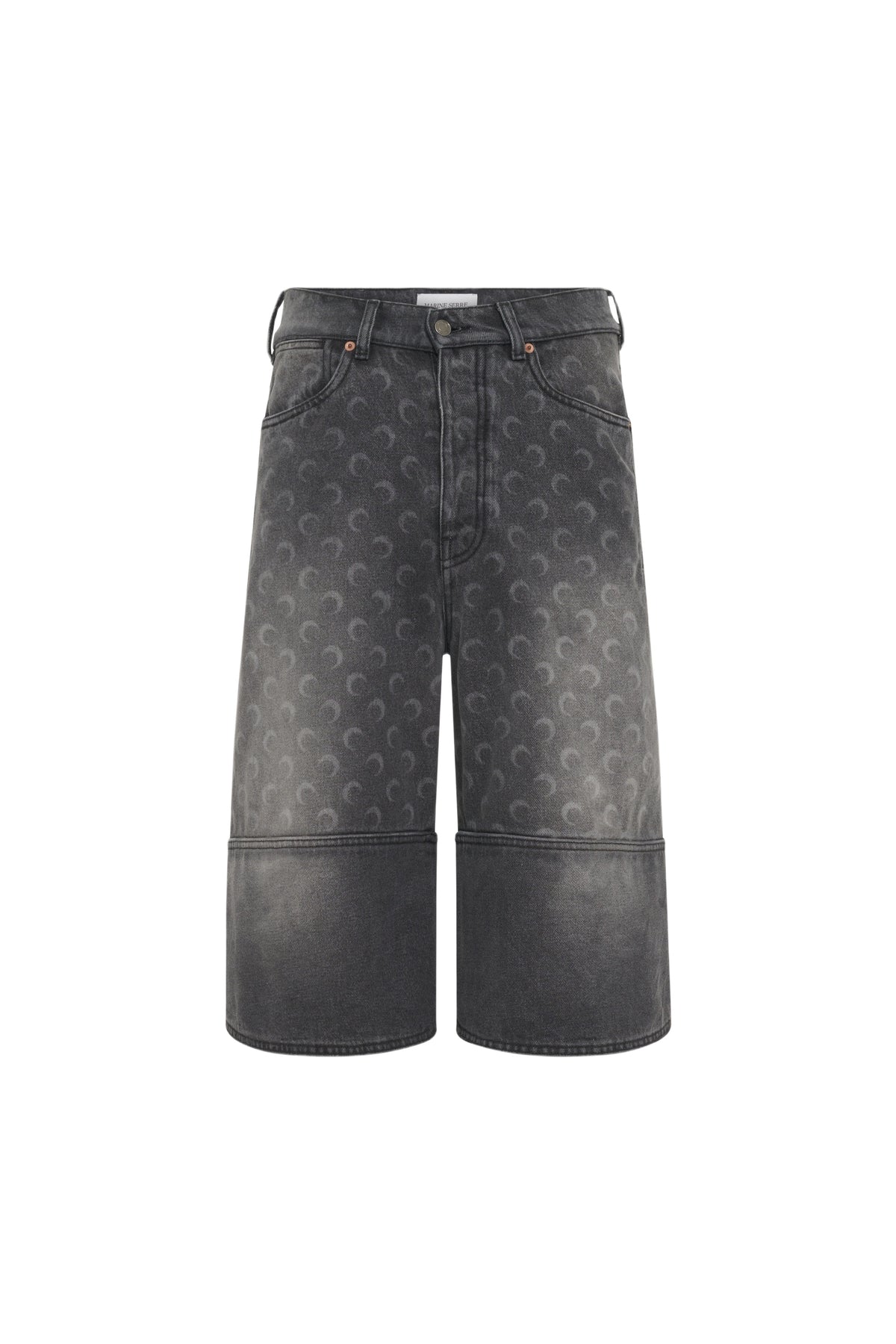 Bermuda Moon Laser en denim unisexe - Gris