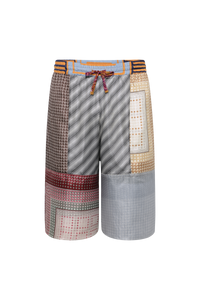 Short en soie Upcyclé unisex - Multicolor