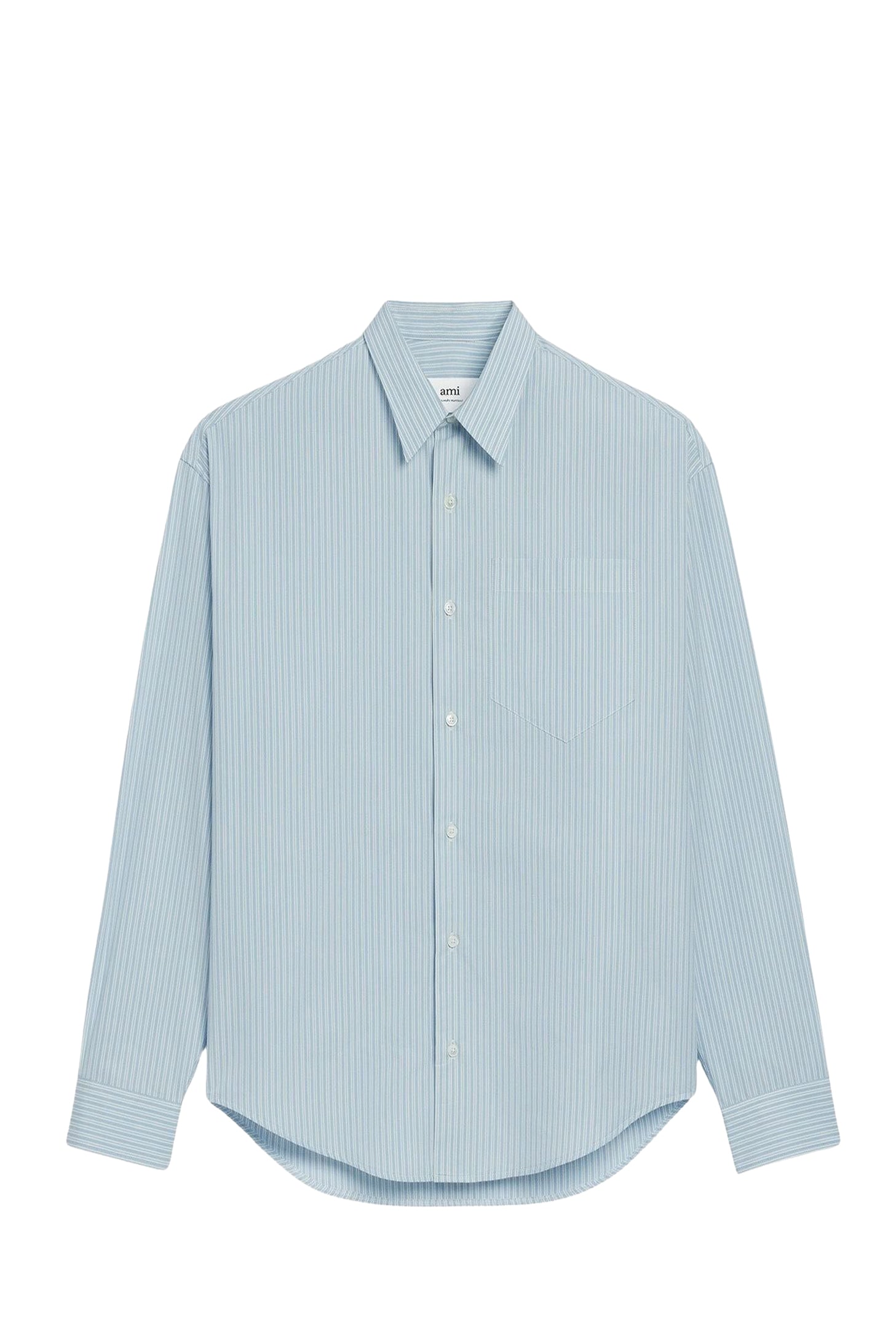 Chemise coupe boxy - Cashmere Blue & Chalk