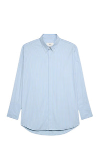 Chemise à col boutonné - Feather Blue & Ivory