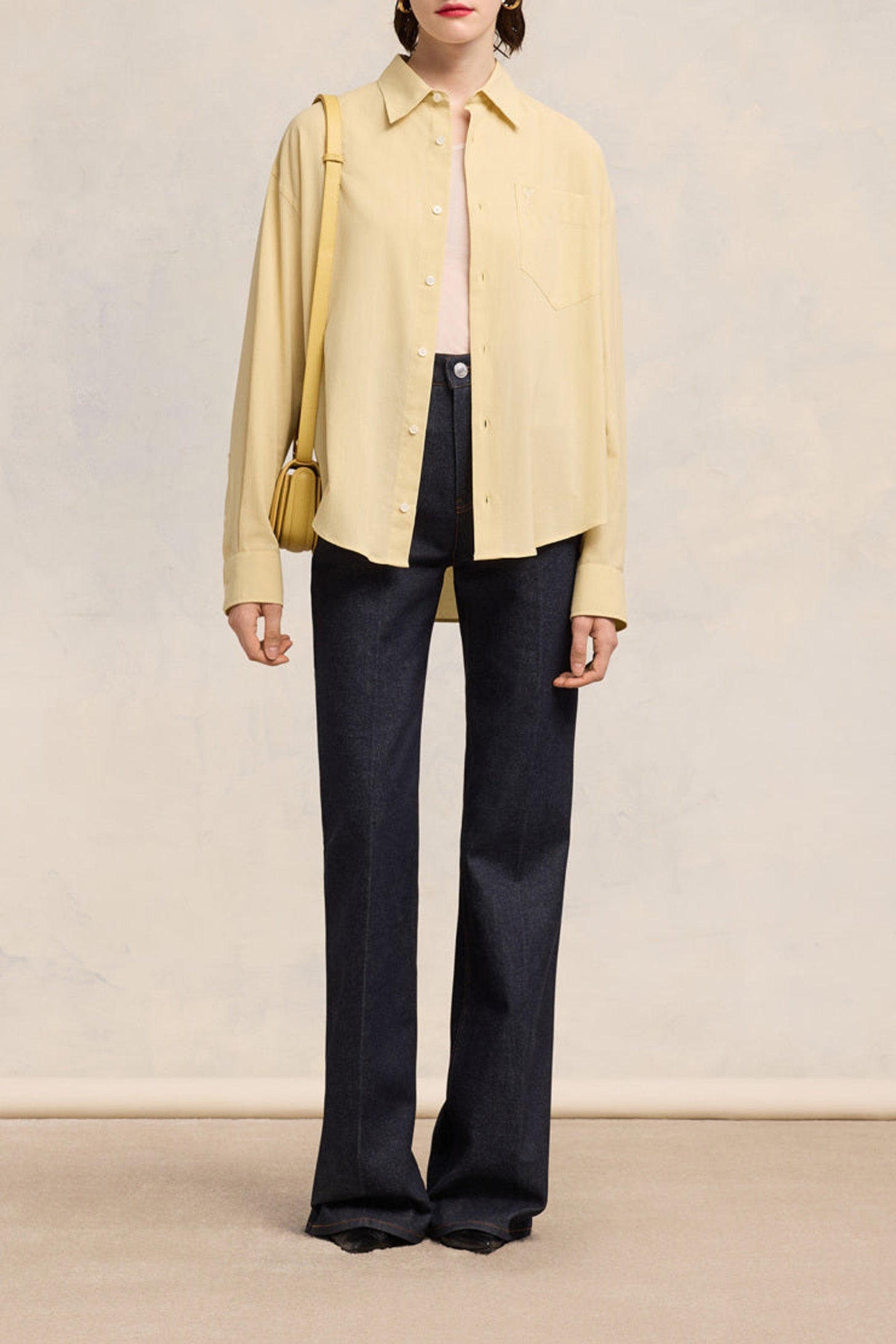 Chemise coupe boxy Ami de Cœur - Cream