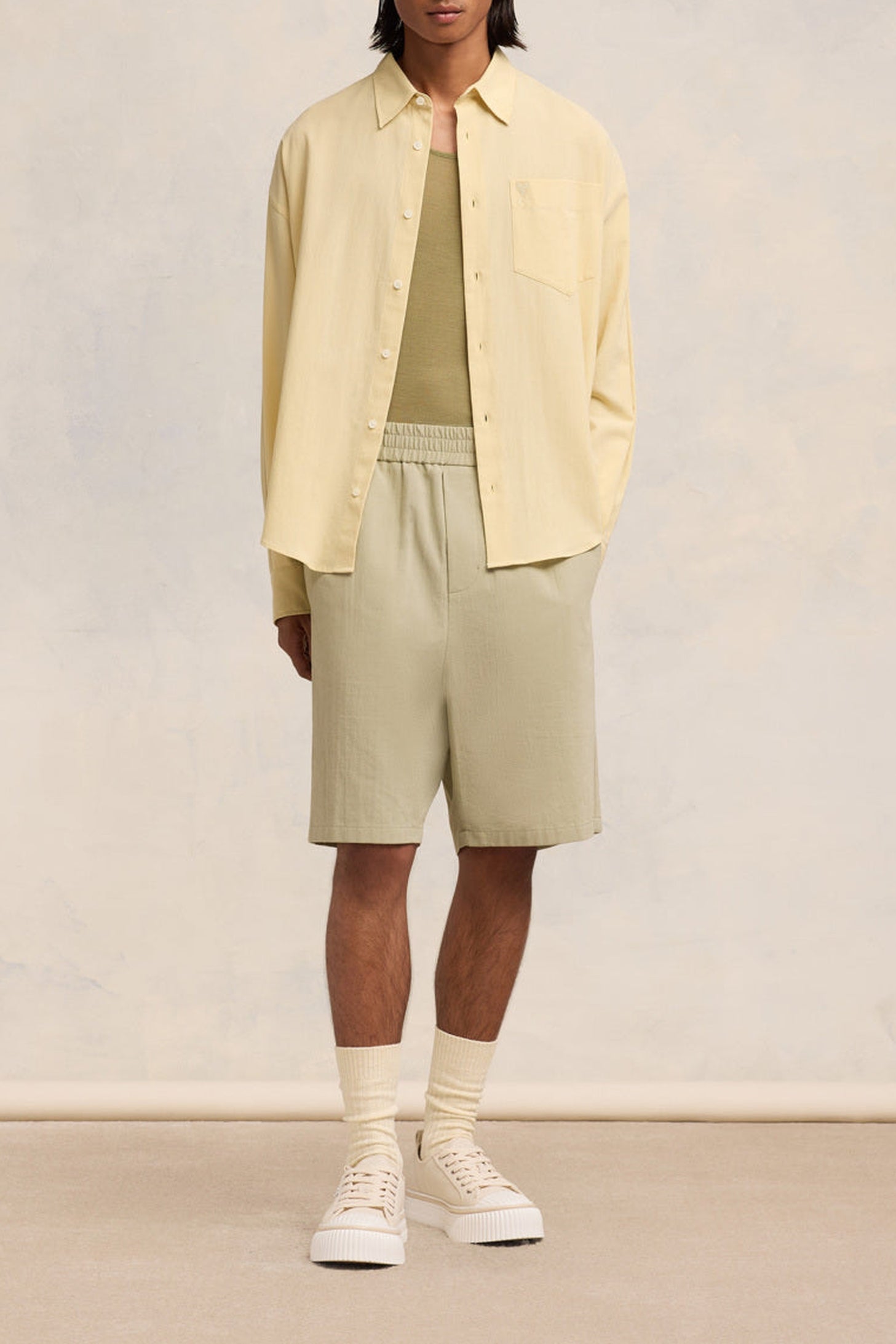 Chemise coupe boxy Ami de Cœur - Cream