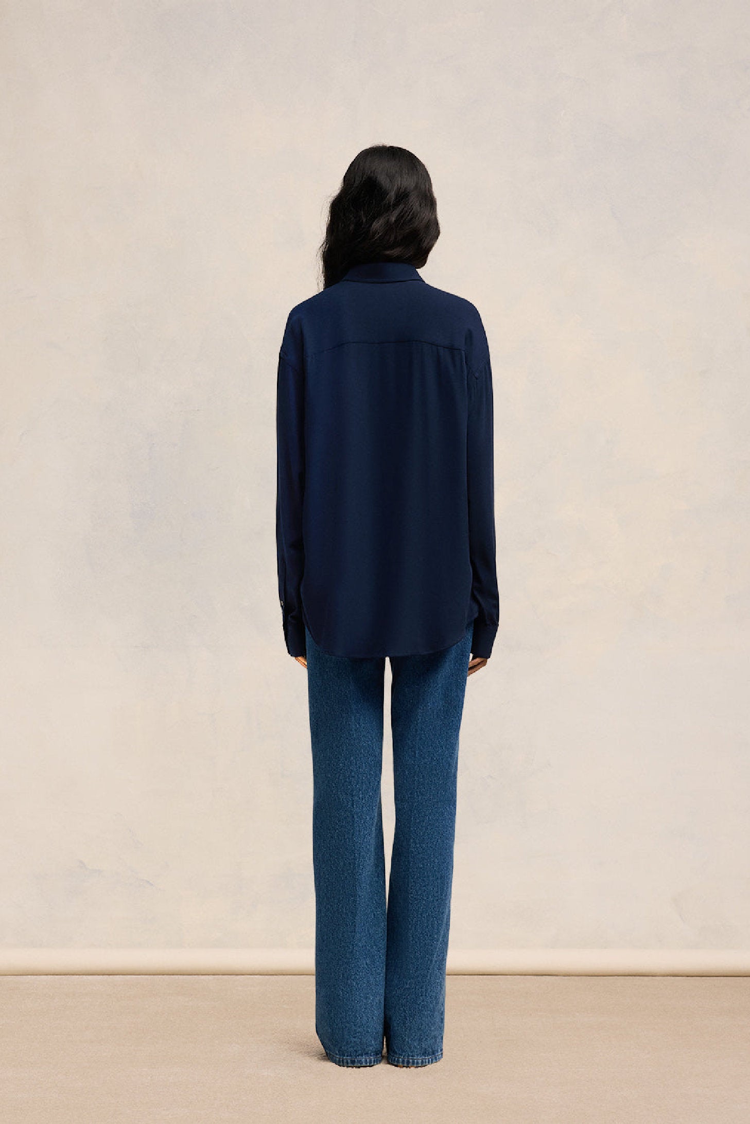 Chemise coupe boxy - Navy Blue