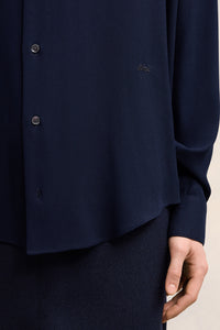 Chemise coupe boxy - Navy Blue