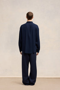 Chemise coupe boxy - Navy Blue