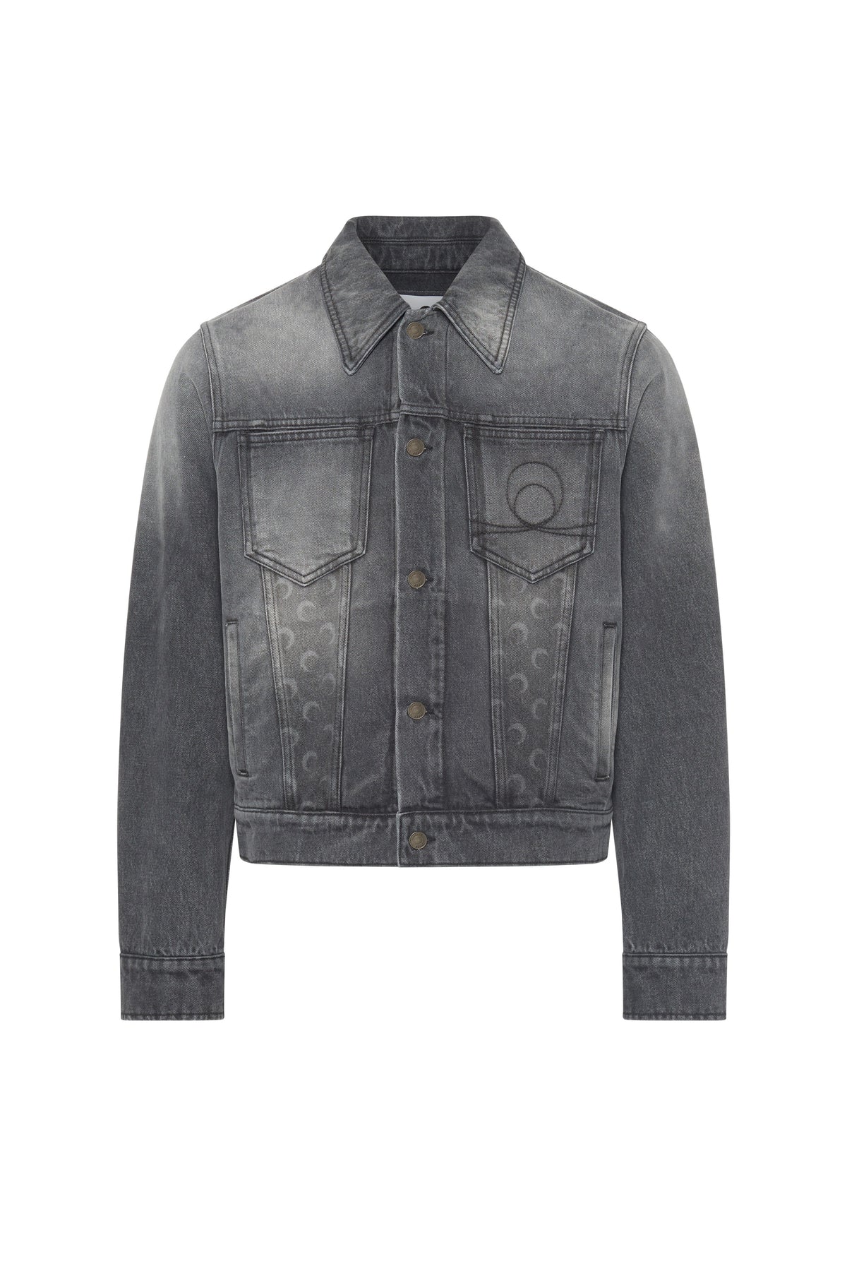 Moon Laser Grey Wash Denim Ls Shirt - Gris
