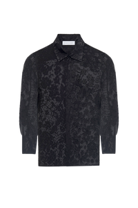 Regenerated Raso Silk Scarves Ls Shirt - Noir