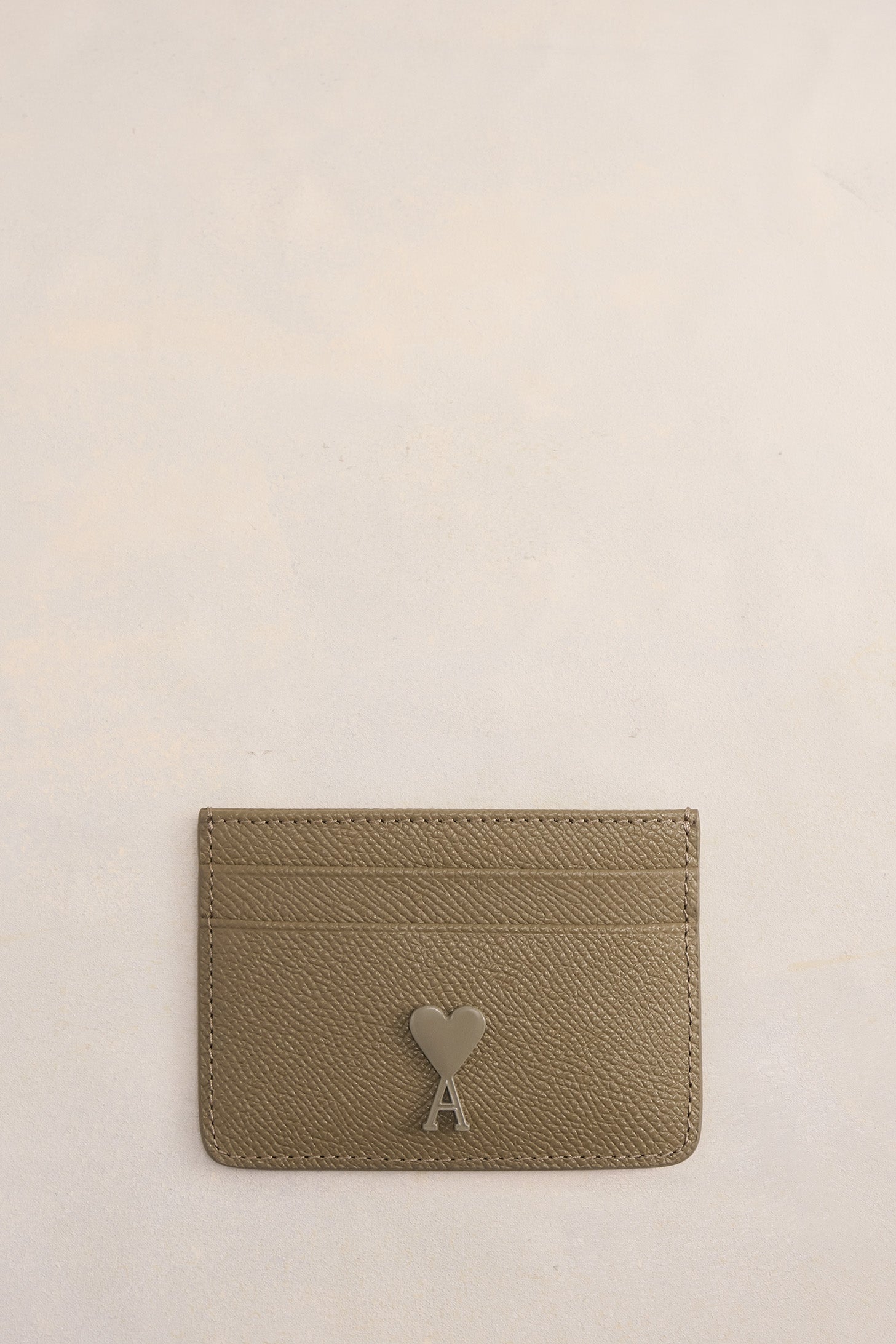 Porte-cartes Ami de Cœur en cuir - Taupe
