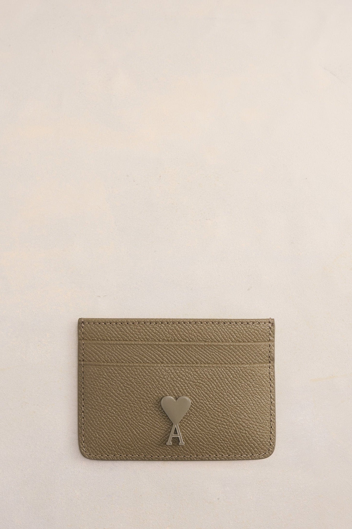 Porte-cartes Ami de Cœur en cuir - Taupe