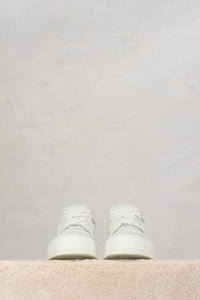 Ami Arcade Low Leather Sneakers - White & Off White
