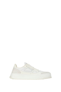 Ami Arcade Low Leather Sneakers - White & Off White