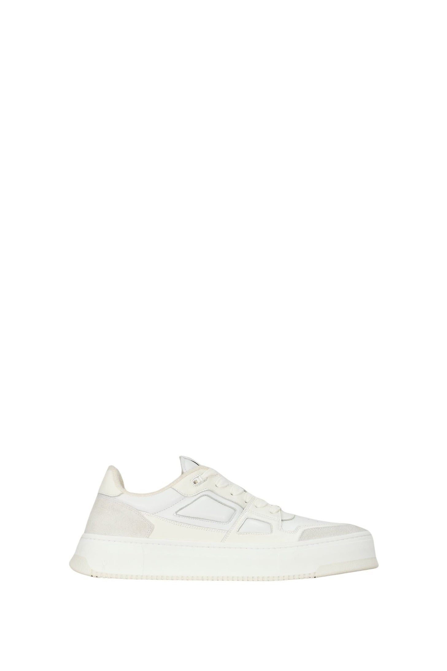Ami Arcade Low Leather Sneakers - White & Off White