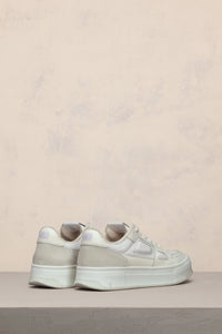 Ami Arcade Low Leather Sneakers - White & Off White