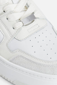 Ami Arcade Low Leather Sneakers - White & Off White
