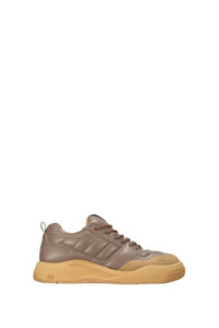 Ami SN1509 low sneakers in leather - Taupe