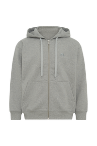 Moon Logo Fleece Zipped Hoodie - Gris