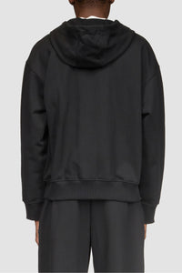 Moon Logo Fleece Zipped Hoodie - Noir