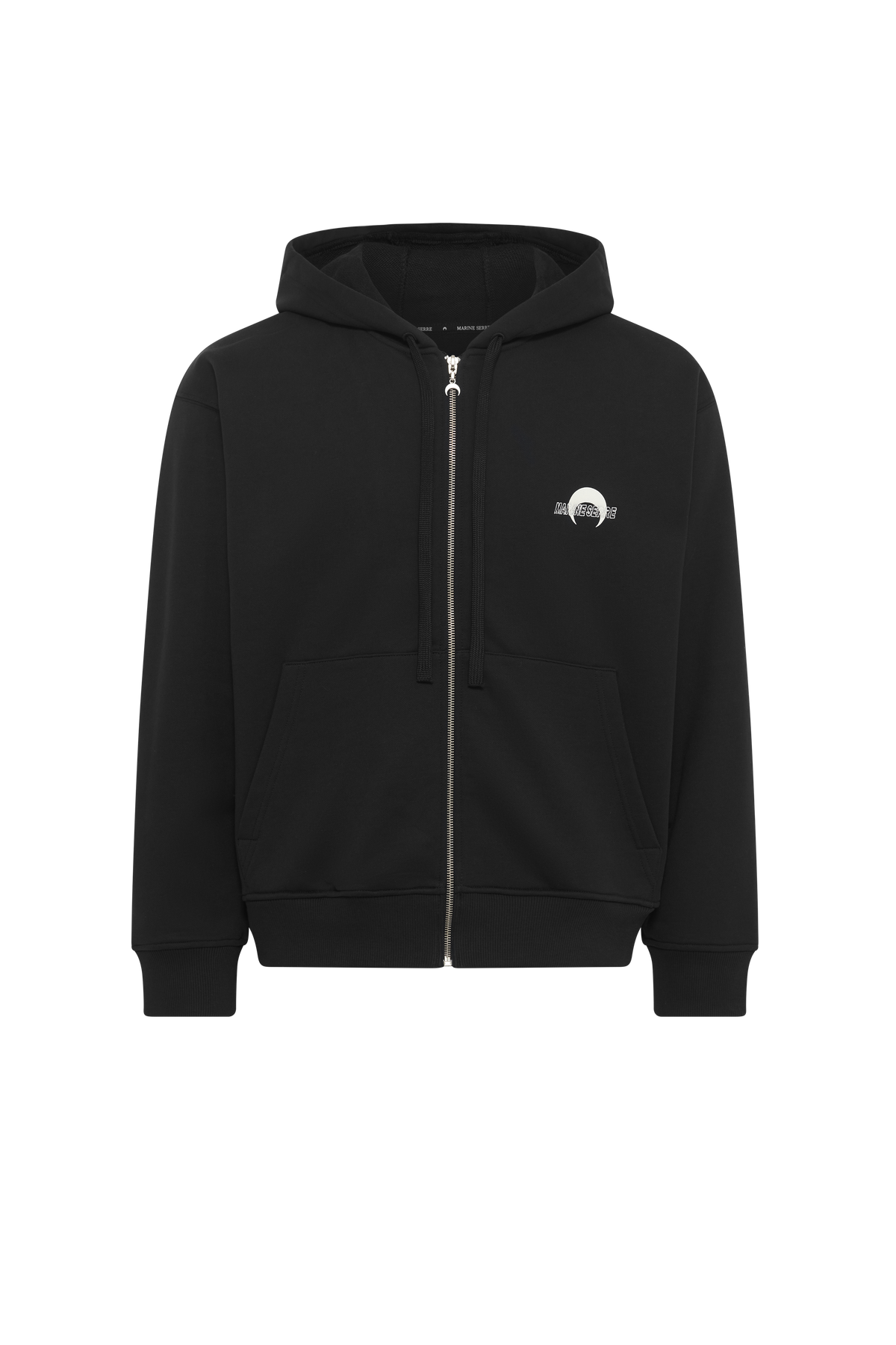 Ms Sports Fleece Zipped Hoodie - Noir