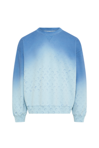 Moon Faded Fleece Relaxed Sweatshirt - Bleu